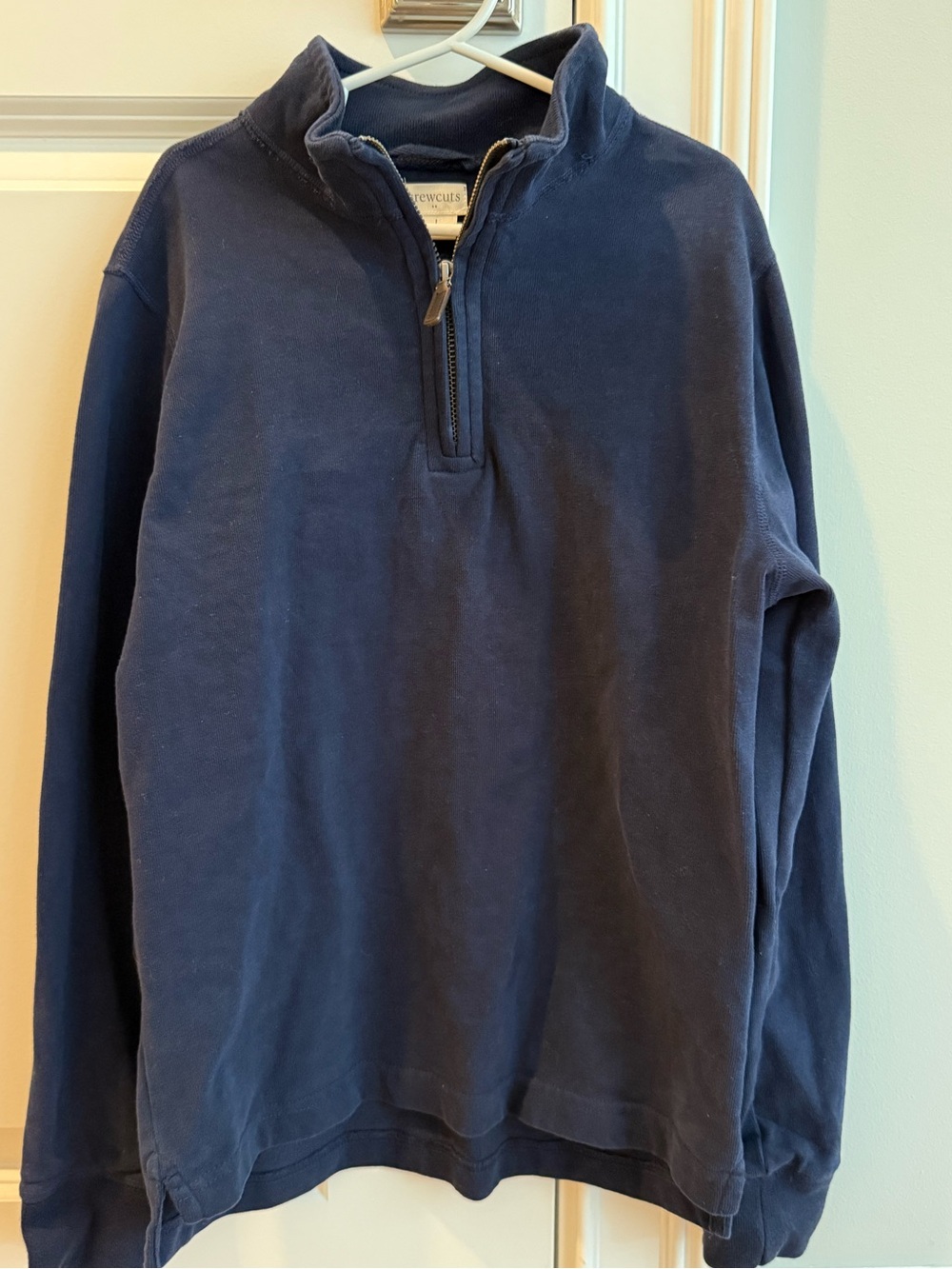 Crewcuts Navy Half-Zip Pullover